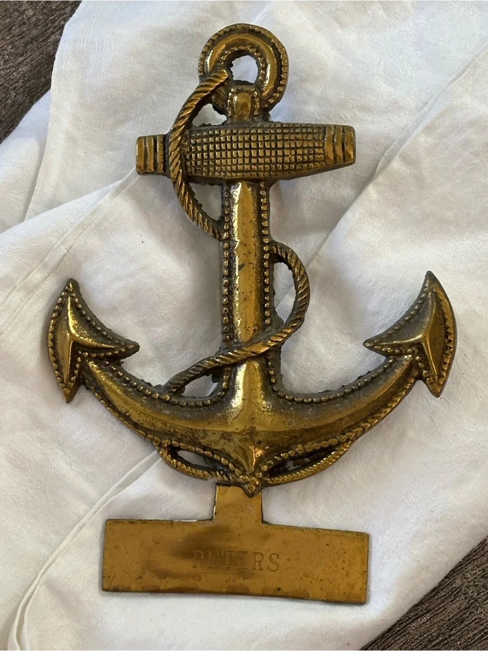 Brass Anchor Wall Decor - PETERS